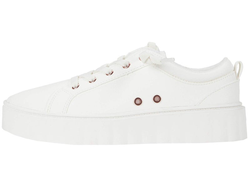 Roxy Women's Sheilahh Slip On Platform Sneaker Shoe, White , 9.5 medium US - Image 1